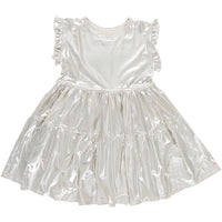 Pink Chicken Champagne Lame Polly Dress