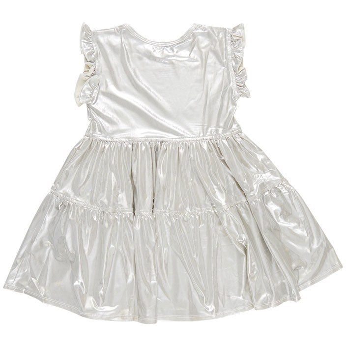 Pink Chicken Champagne Lame Polly Dress