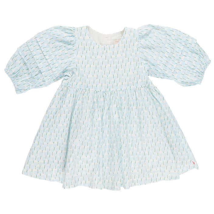Pink Chicken Blue Tulips Brooke Dress