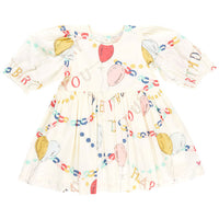 Pink Chicken Birthday Garland Brooke Dress