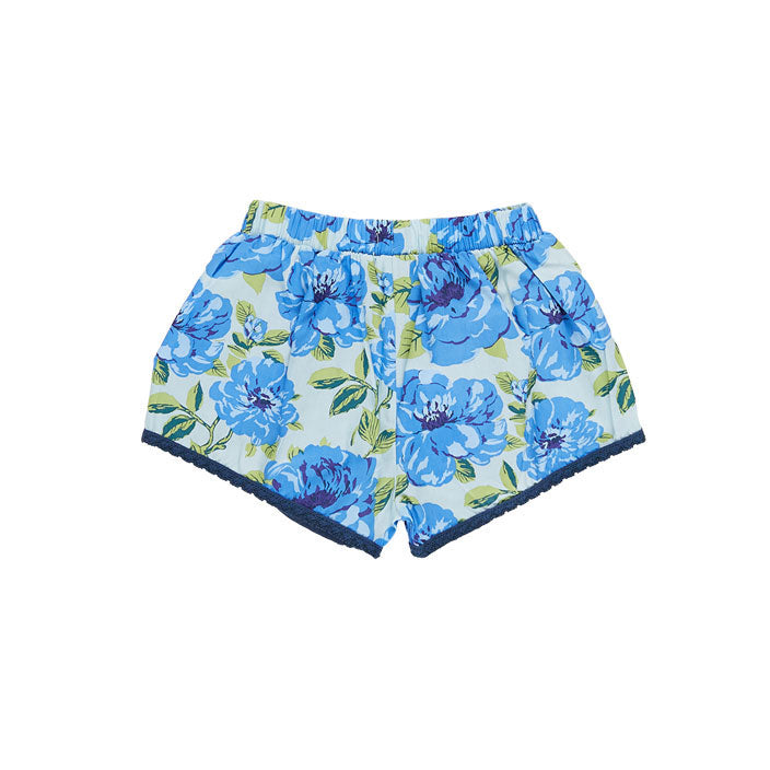 Pink Chicken Blue Peonies Millie Short