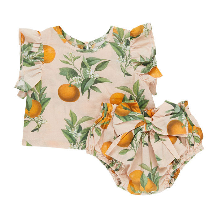 Pink Chicken Pink Botanicals Oranges Baby Abigail 2 Piece Set