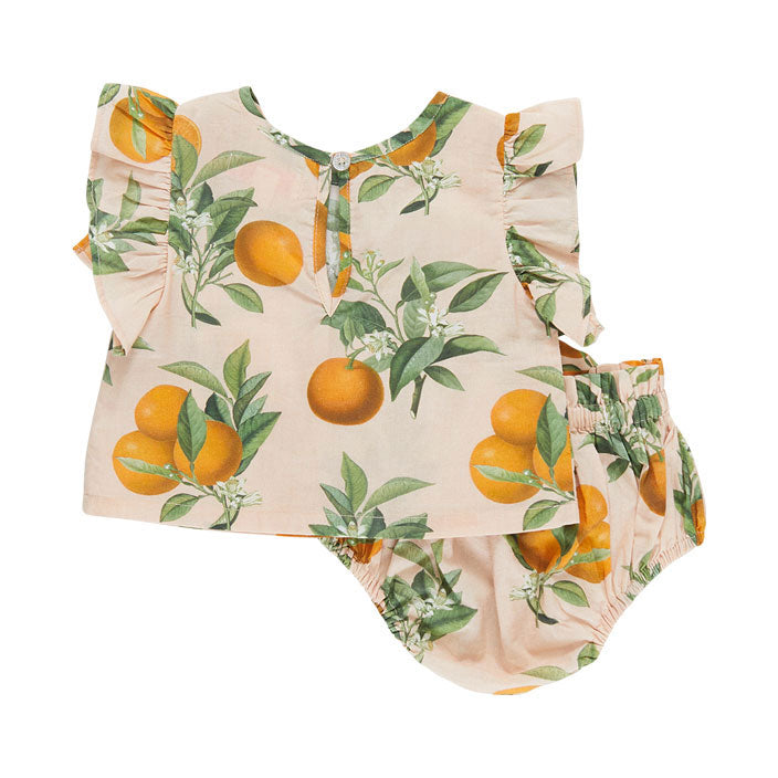 Pink Chicken Pink Botanicals Oranges Baby Abigail 2 Piece Set