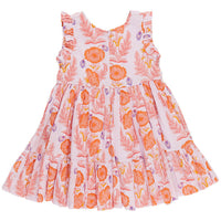 Pink Chicken Purple Gilded Floral Kelsey Dress