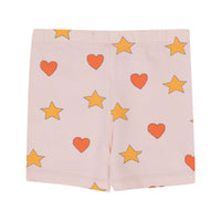 Tiny Cottons Pastel Pink Hearts Stars Short