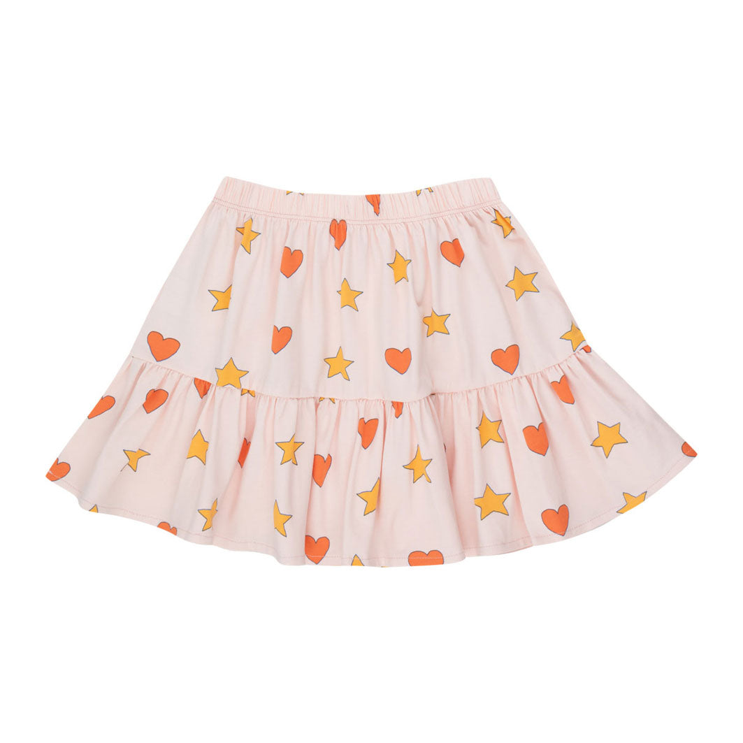 Tiny Cottons Pastel Pink Hearts Stars Skirt