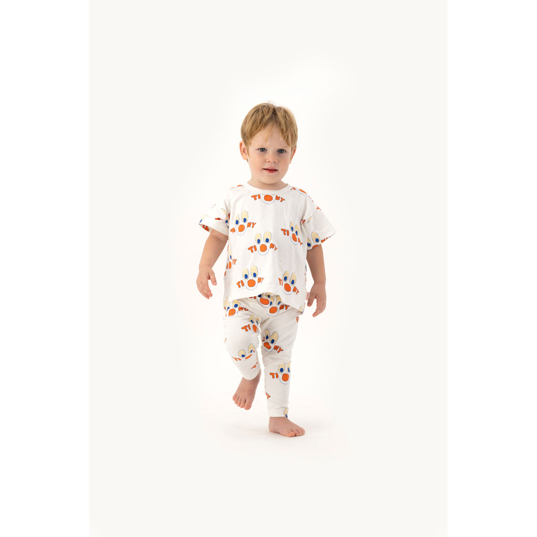 Tiny Cottons Off-White Clowns Baby Pant