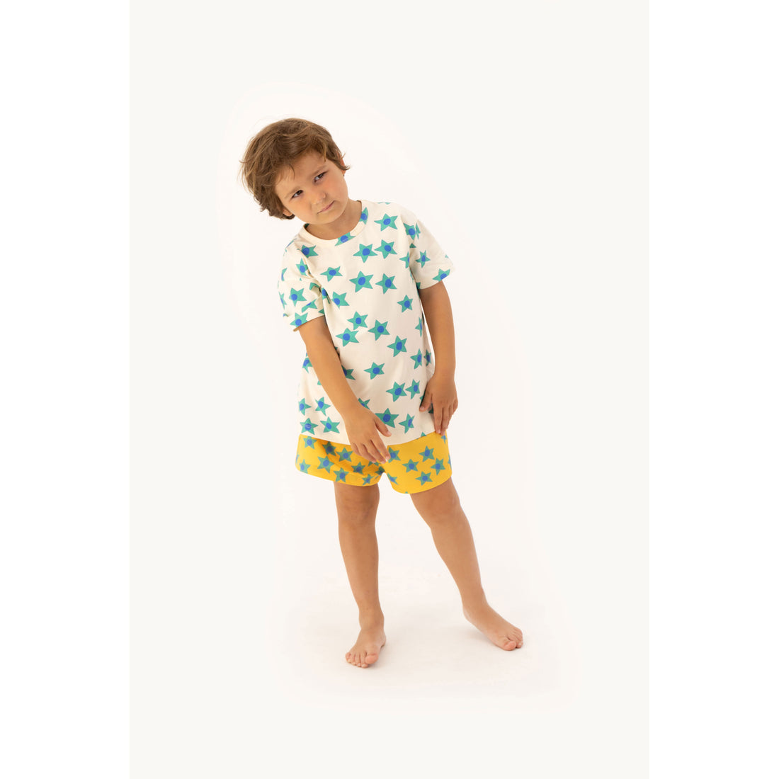 Tiny Cottons Light Cream Starflowers Tee