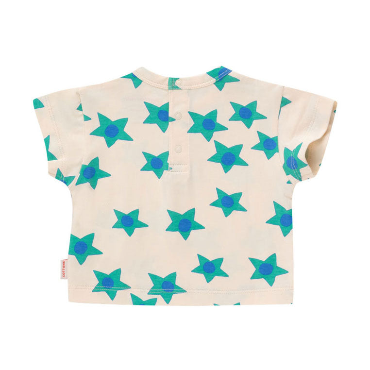 Tiny Cottons Light Cream Starflowers Baby Tee