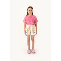Tiny Cottons Dark Pink Zigzag Tee