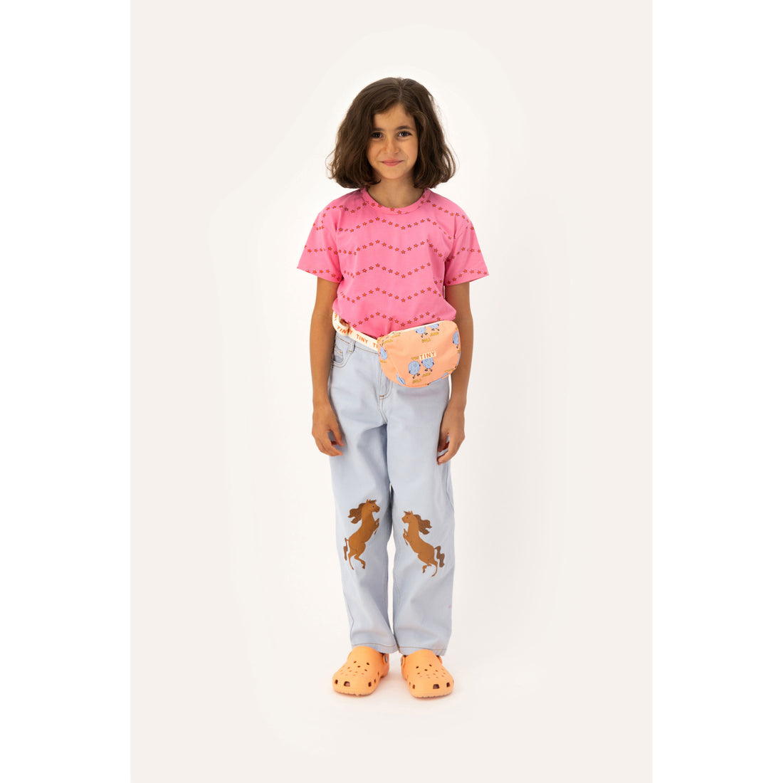 Tiny Cottons Dark Pink Zigzag Tee