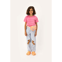 Tiny Cottons Dark Pink Zigzag Tee
