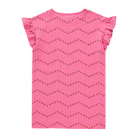 Tiny Cottons Dark Pink Zigzag Dress