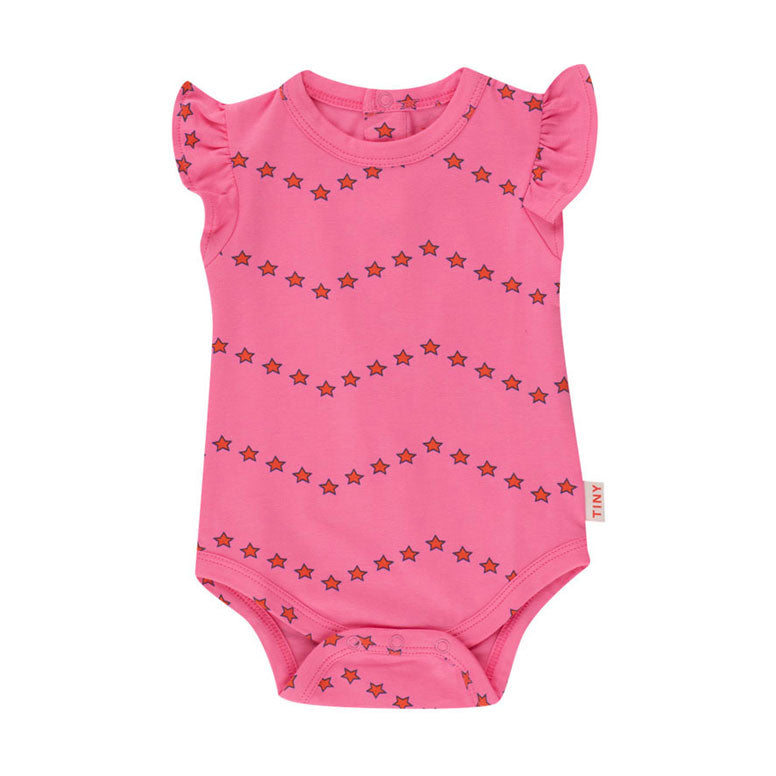Tiny Cottons Dark Pink Zigzag Body