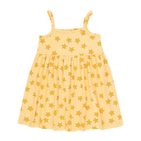 Tiny Cottons Mellow Yellow Stars Dress