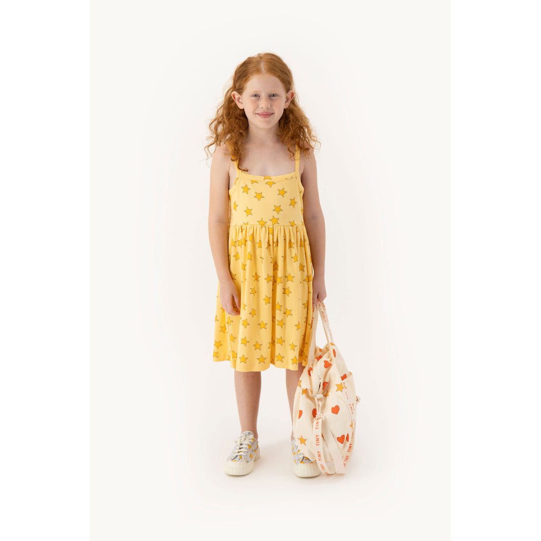 Tiny Cottons Mellow Yellow Stars Dress