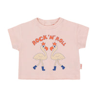Tiny Cottons Pastel Pink Flamingos Baby Tee
