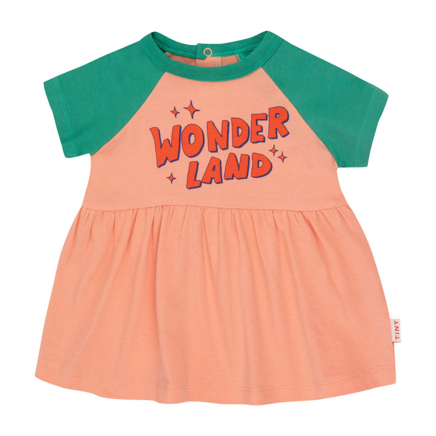 Tiny Cottons Papaya/Emerald Wonderland Baby Dress