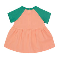 Tiny Cottons Papaya/Emerald Wonderland Baby Dress
