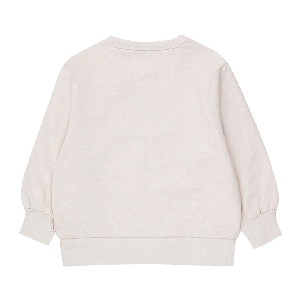 Tiny Cottons Light Cream Heather Tinyville Sweatshirt