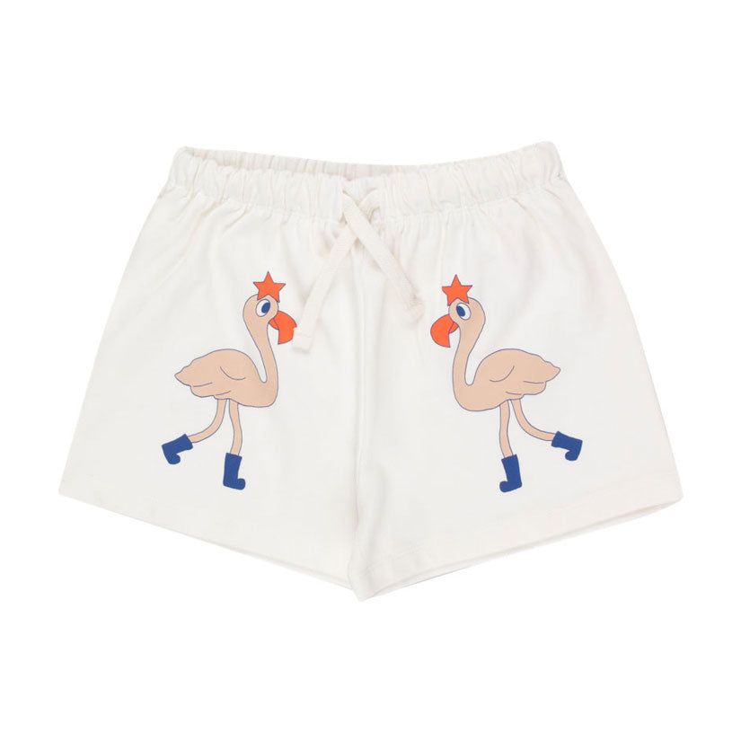 Tiny Cottons Off-White Flamingos Short