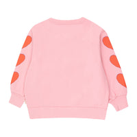 Tiny Cottons Rose Pink Hearts Sweatshirt