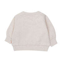 Tiny Cottons Light Cream Heather Tiny Clown Baby Sweatshirt