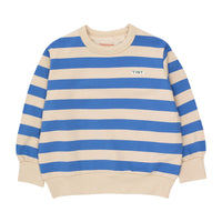 Tiny Cottons Vanilla/Ultramarine Stripes Sweatshirt