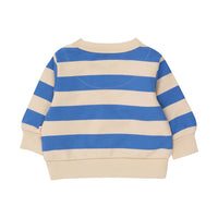 Tiny Cottons Vanilla/Ultramarine Stripes Baby Sweatshirt