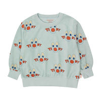 Tiny Cottons Jade Grey Clowns Sweatshirt