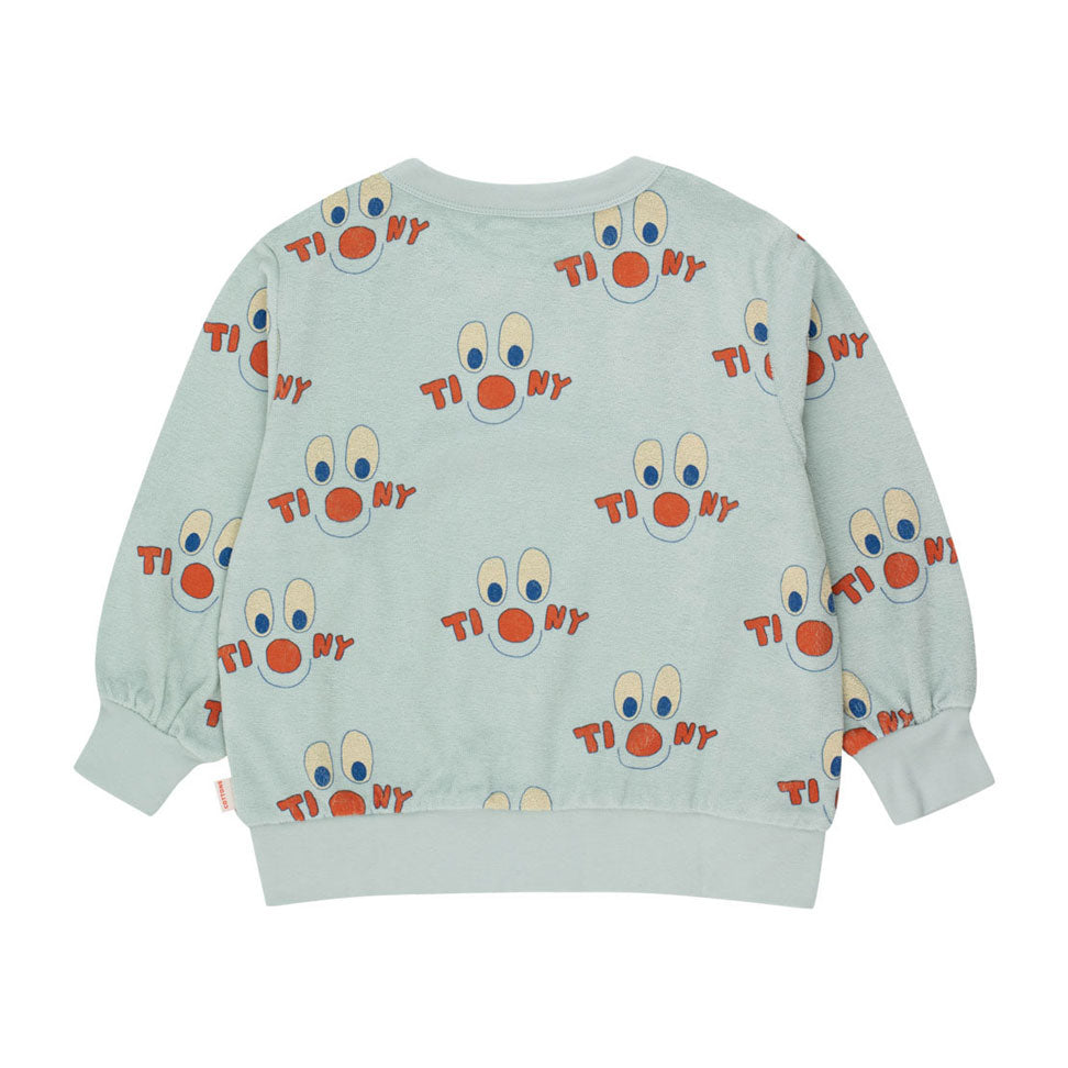 Tiny Cottons Jade Grey Clowns Sweatshirt