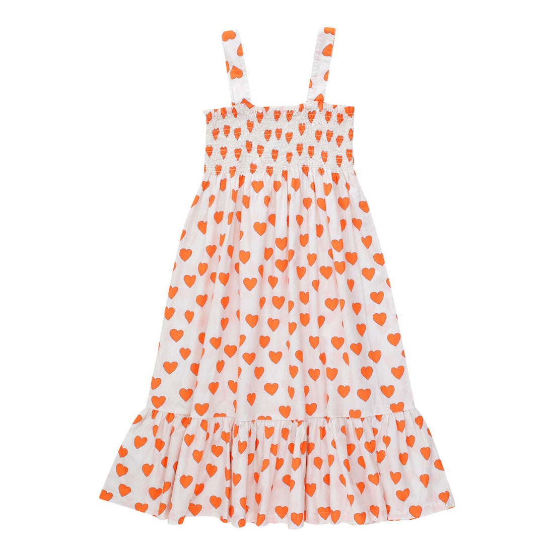 Tiny Cottons Off-White Hearts Dress