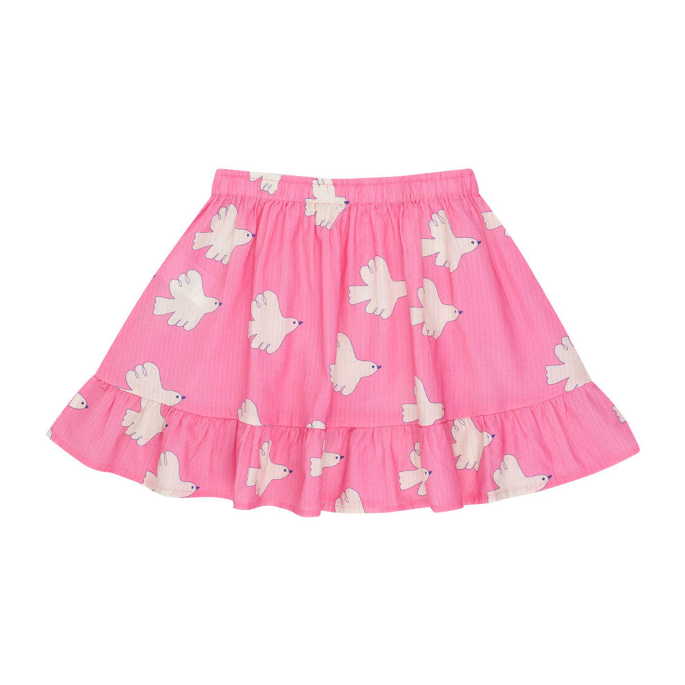 Tiny Cottons Dark Pink Doves Skirt