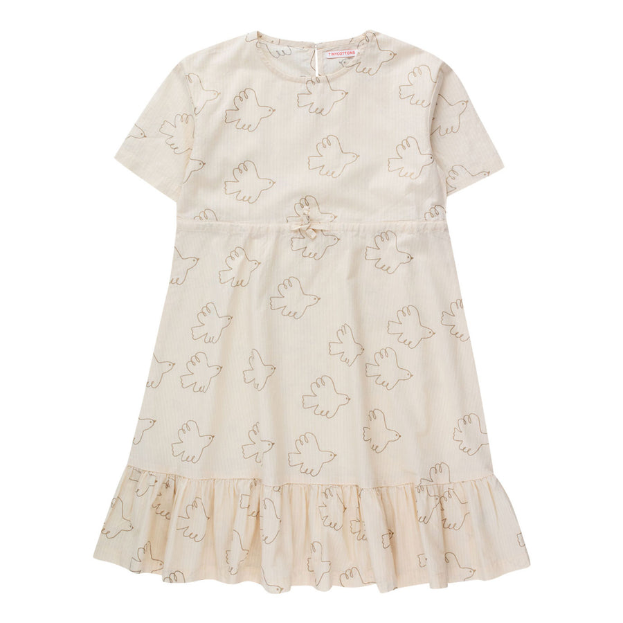 Tiny Cottons Light Cream Doves Dress