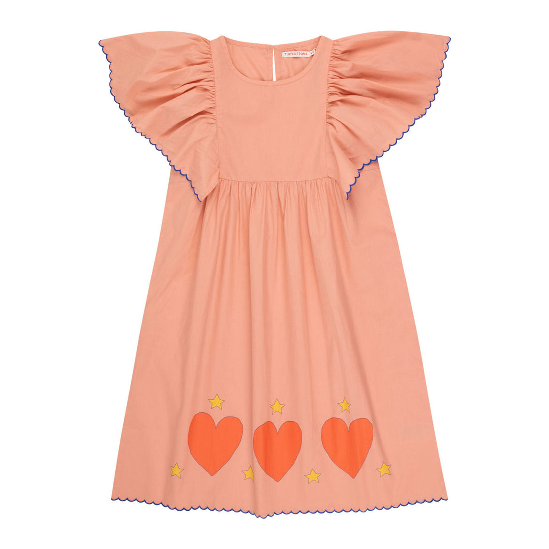 Tiny Cottons Papaya Hearts Stars Dress