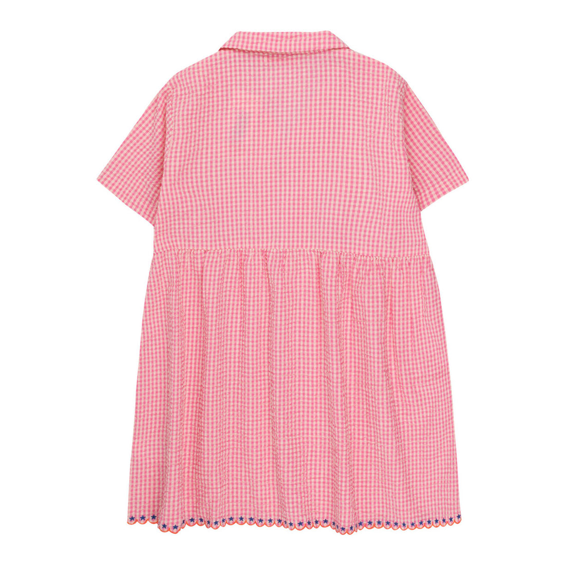 Tiny Cottons Dark Pink Flamingos V Neck Dress