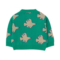 Tiny Cottons Emerald Doves Baby Cardigan