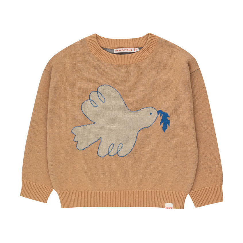 Tiny Cottons Almond Peace Sweater