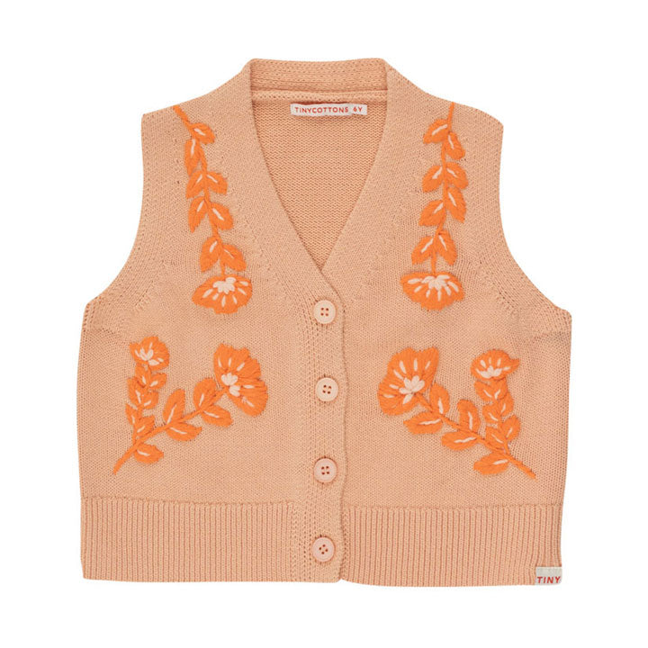 Tiny Cottons Papaya Flowers Vest