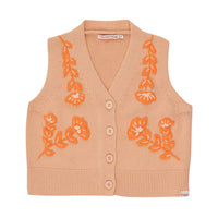 Tiny Cottons Papaya Flowers Vest