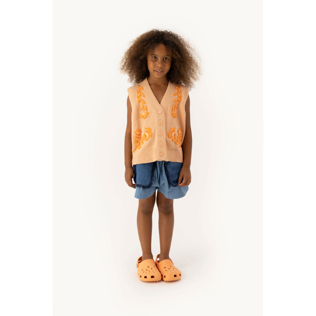 Tiny Cottons Papaya Flowers Vest