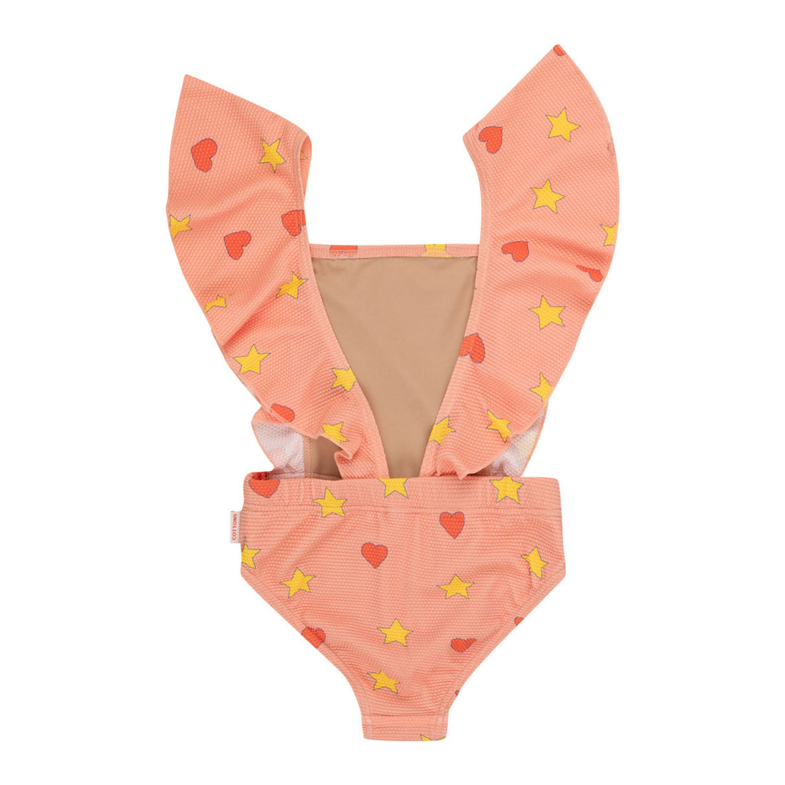 Tiny Cottons Papaya Hearts Stars Swimsuit