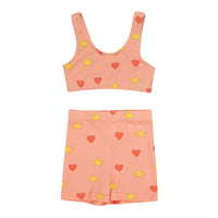 Tiny Cottons Papaya Hearts Stars Swim Set