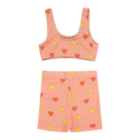 Tiny Cottons Papaya Hearts Stars Swim Set