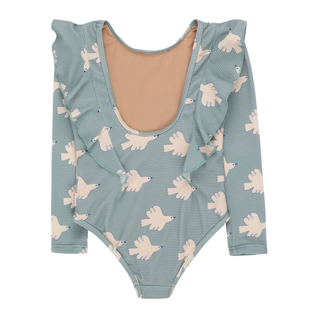 Tiny Cottons Warm Grey Doves (Check)  Swimsuit