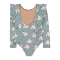 Tiny Cottons Warm Grey Doves (Check)  Swimsuit
