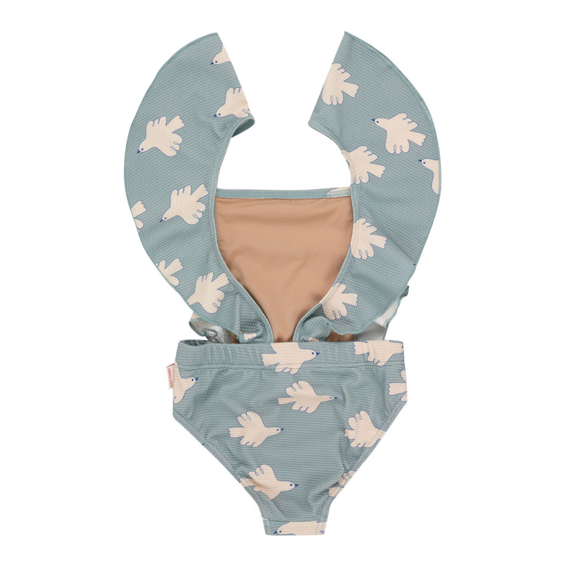 Tiny Cottons Warm Grey Doves Swimsuit