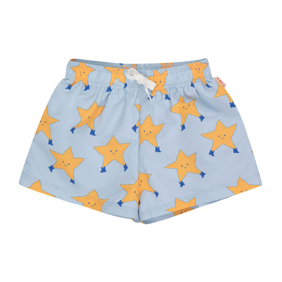 Tiny Cottons Blue-Grey Dancing Stars Trunks