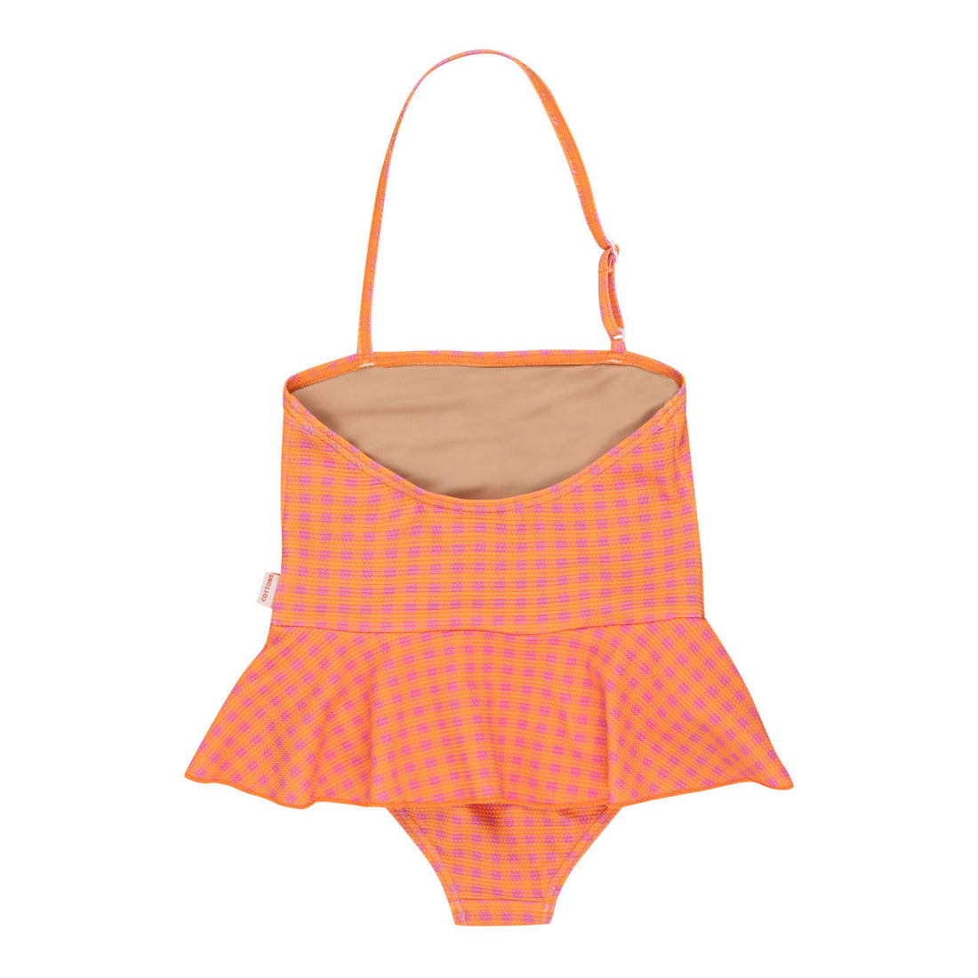 Tiny Cottons Marigold/Dark Pink Flamingos Swimsuit