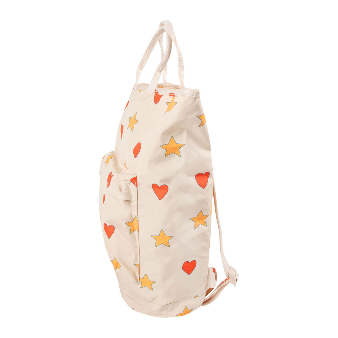 Tiny Cottons Light Cream Hearts Stars Totepack